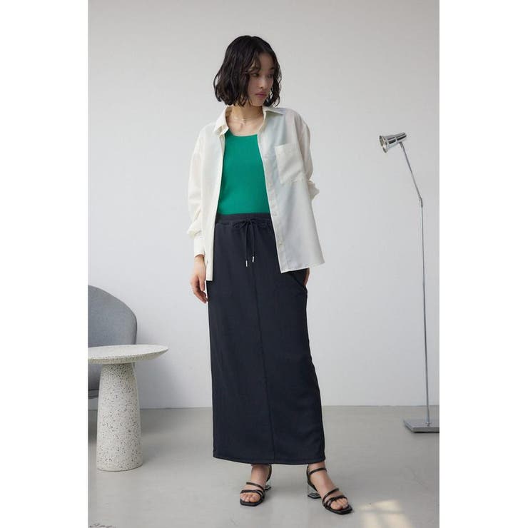 ドライタッチリブナロースカート | AZUL BY MOUSSY | 詳細画像3 