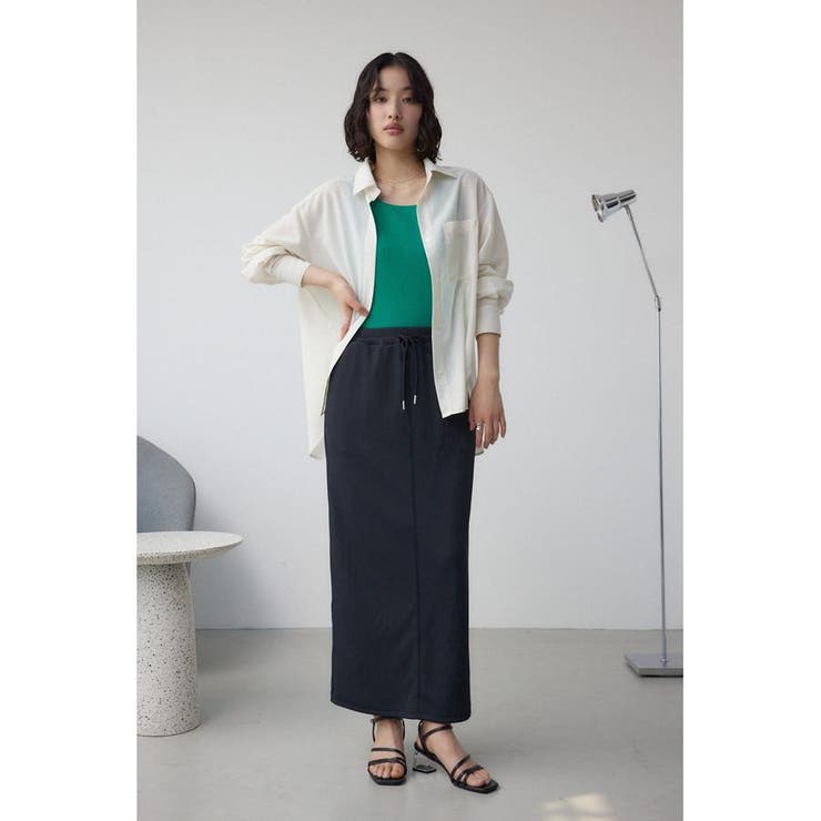 ドライタッチリブナロースカート | AZUL BY MOUSSY | 詳細画像4 