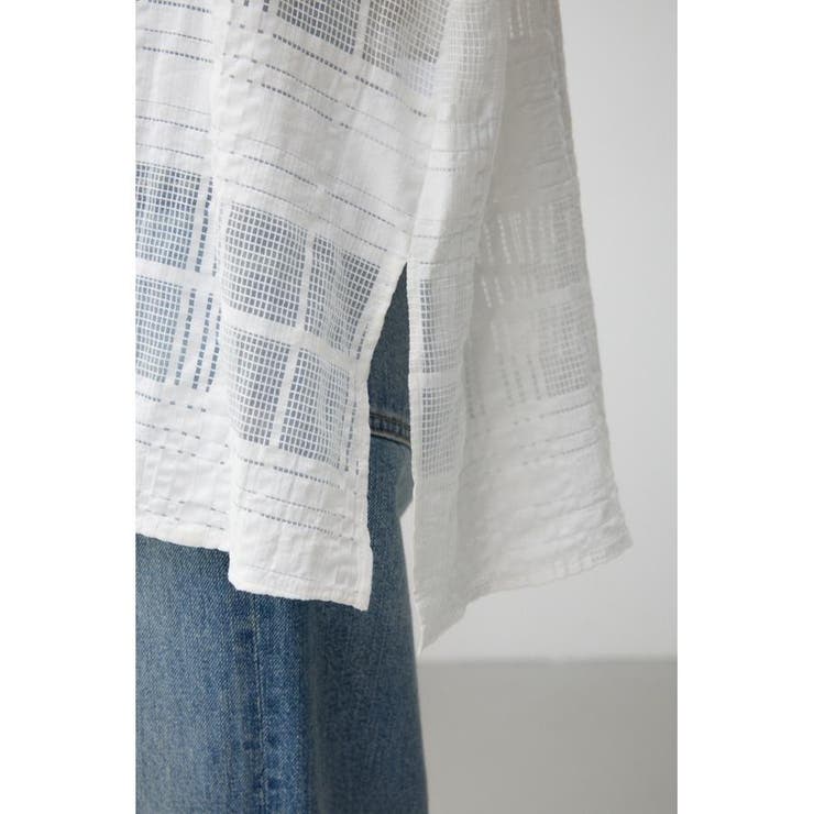 シアースキッパーブラウス | AZUL BY MOUSSY | 詳細画像10 