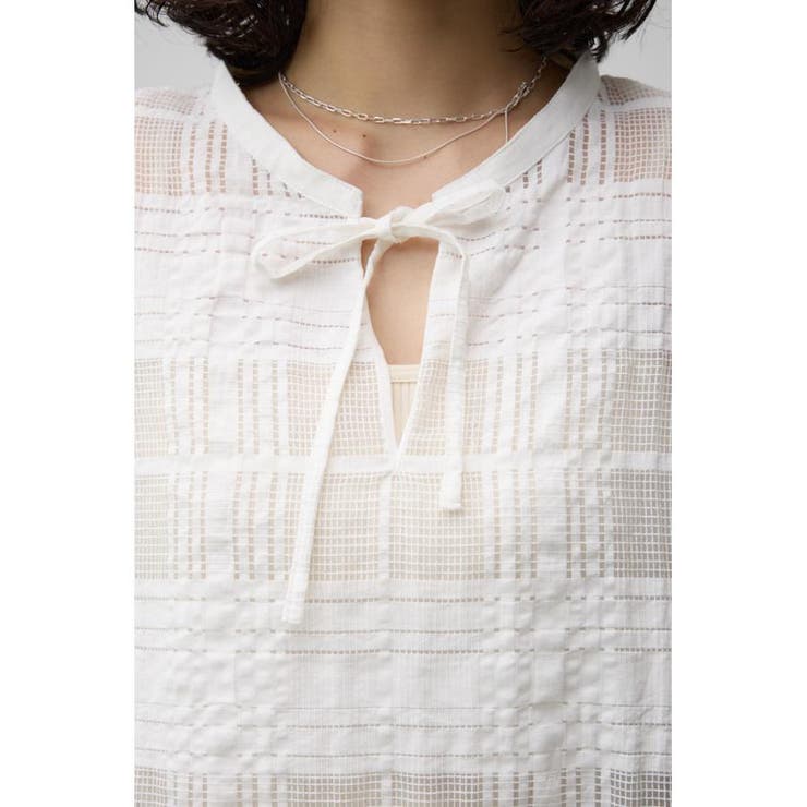 シアースキッパーブラウス | AZUL BY MOUSSY | 詳細画像7 