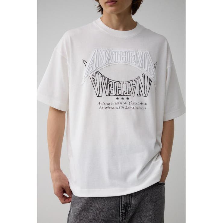 O/WHT1 | アップリケビッグTシャツ | AZUL BY MOUSSY