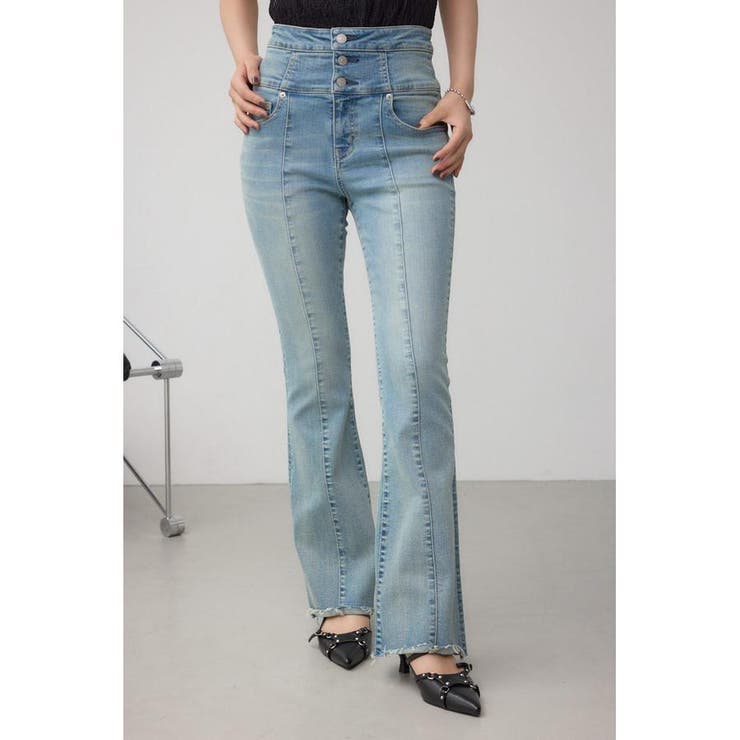 AZUL DENIM ハイウエストボタンフレアデニム | AZUL BY MOUSSY | 詳細画像14 