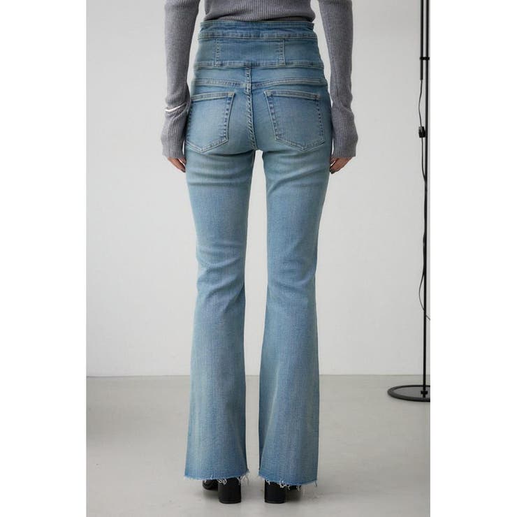 AZUL DENIM ハイウエストボタンフレアデニム[品番：AZLW0023051]｜AZUL