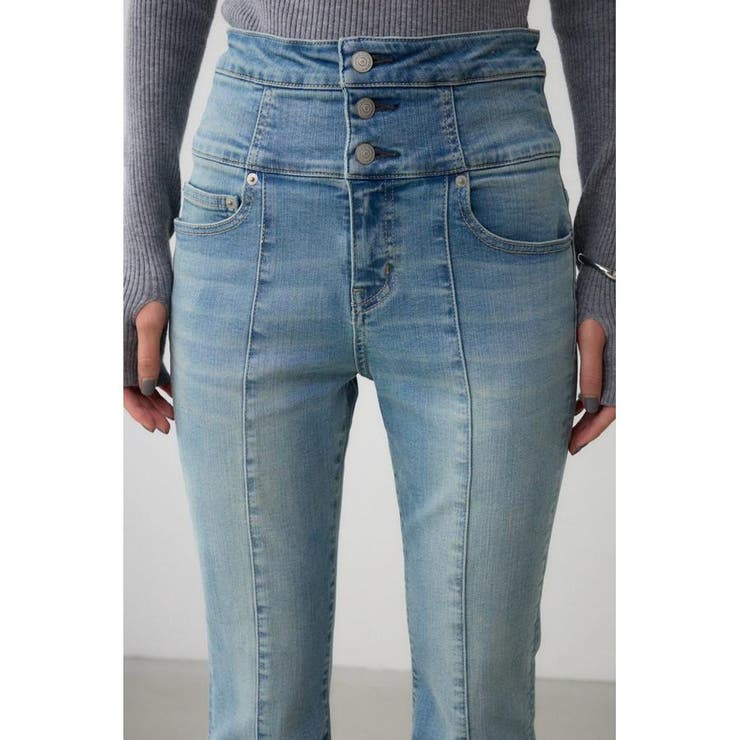 AZUL DENIM ハイウエストボタンフレアデニム | AZUL BY MOUSSY | 詳細画像20 