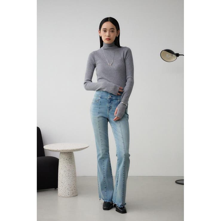 AZUL DENIM ハイウエストボタンフレアデニム[品番：AZLW0023051