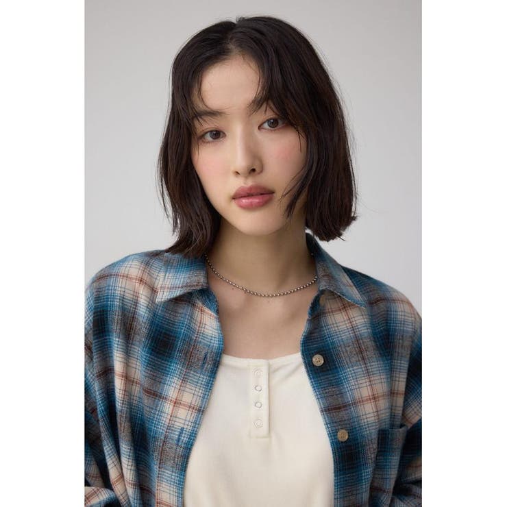 アソートフリンジチェックシャツ | AZUL BY MOUSSY | 詳細画像17 