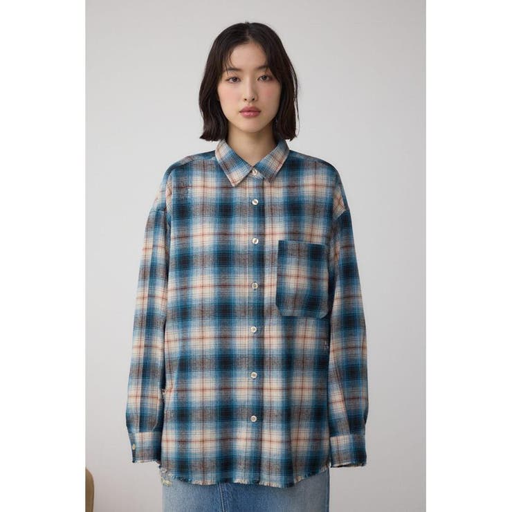 アソートフリンジチェックシャツ | AZUL BY MOUSSY | 詳細画像29 