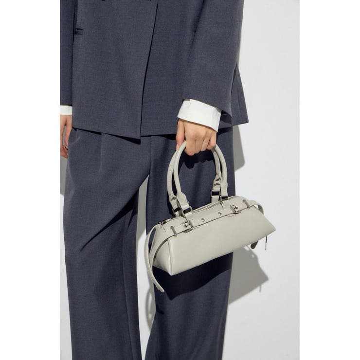 GREIGE | ベルトデザインレクタングルハンドバッグ | AZUL BY MOUSSY