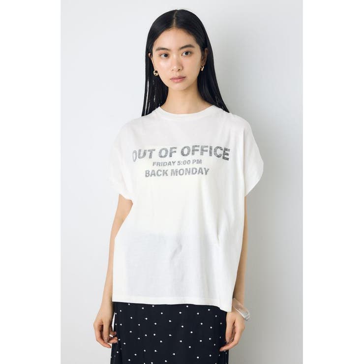 フレンチスリーブロゴプリントT | AZUL BY MOUSSY | 詳細画像2 