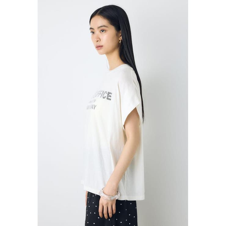 フレンチスリーブロゴプリントT | AZUL BY MOUSSY | 詳細画像5 