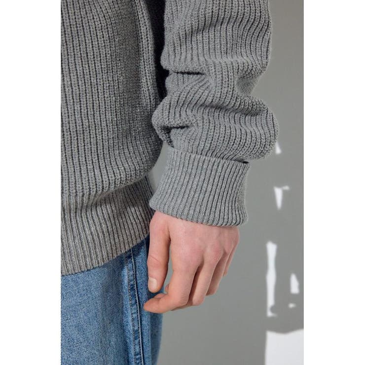 スタンドカラーWジップニット | AZUL BY MOUSSY | 詳細画像37 