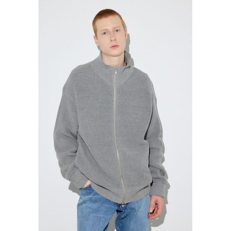 スタンドカラーWジップニット | AZUL BY MOUSSY | 詳細画像29 