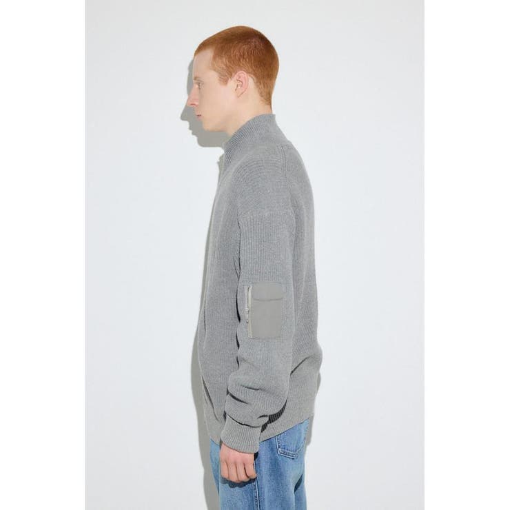 スタンドカラーWジップニット | AZUL BY MOUSSY | 詳細画像32 