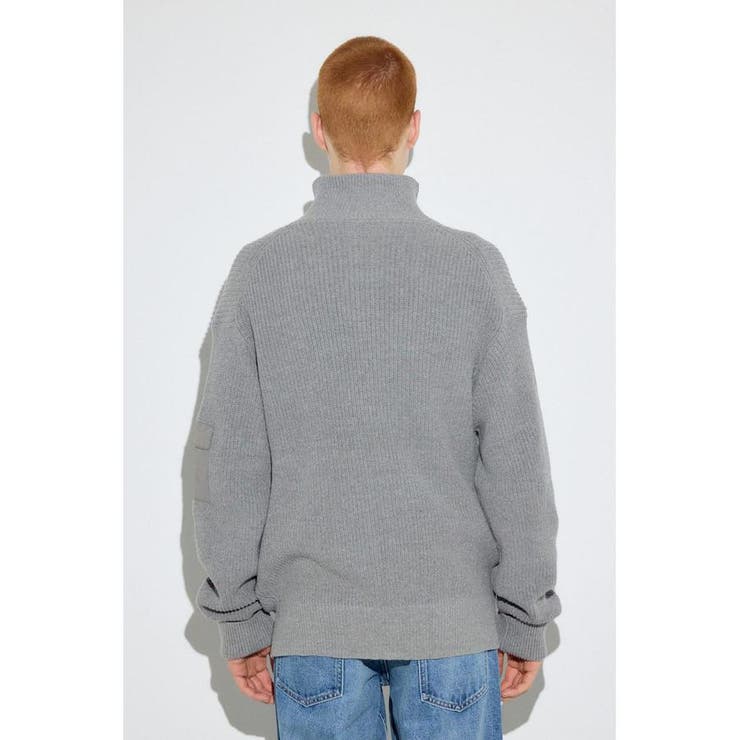 スタンドカラーWジップニット | AZUL BY MOUSSY | 詳細画像33 