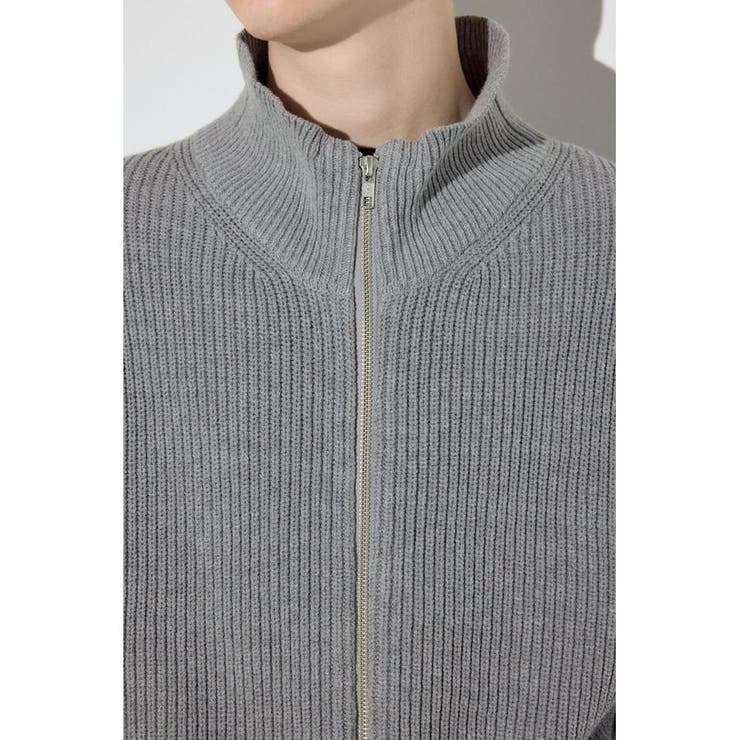 スタンドカラーWジップニット | AZUL BY MOUSSY | 詳細画像34 