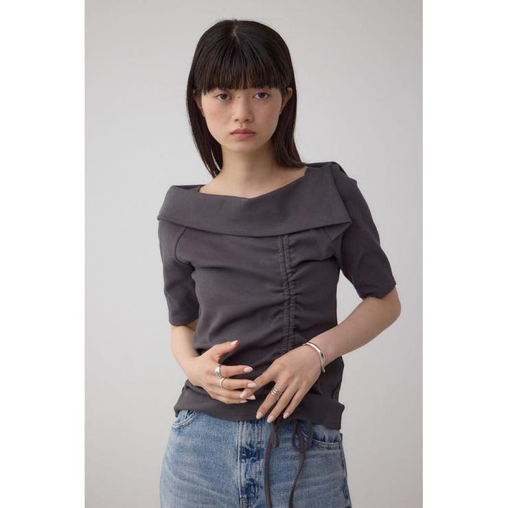 スクエアネックドロストカットトップス | AZUL BY MOUSSY | 詳細画像30 