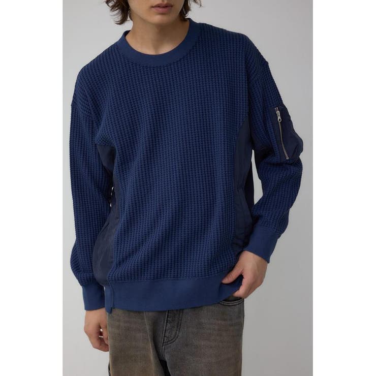 NVY | オニワッフルスウィッチングトップス | AZUL BY MOUSSY