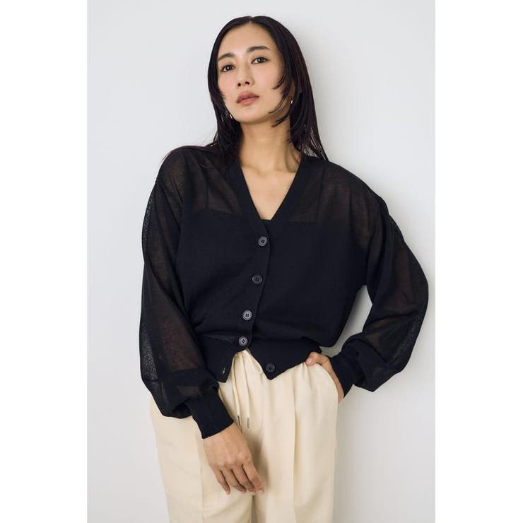 シアーニットカーディガン | AZUL BY MOUSSY | 詳細画像12 
