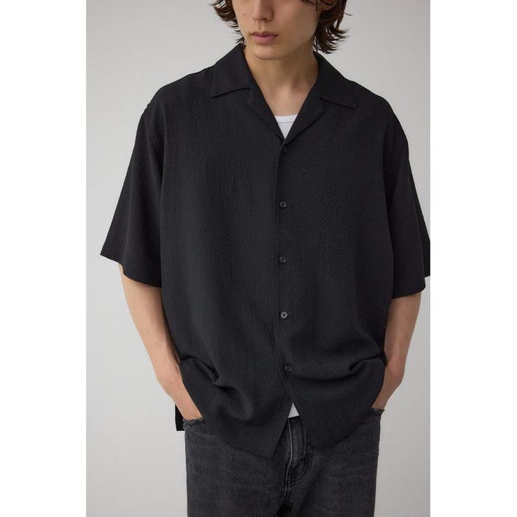 BLK | シアサッカーオーバーシャツ | AZUL BY MOUSSY