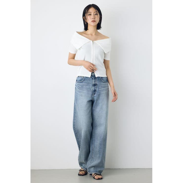 ダブルジップオフショルトップス | AZUL BY MOUSSY | 詳細画像6 