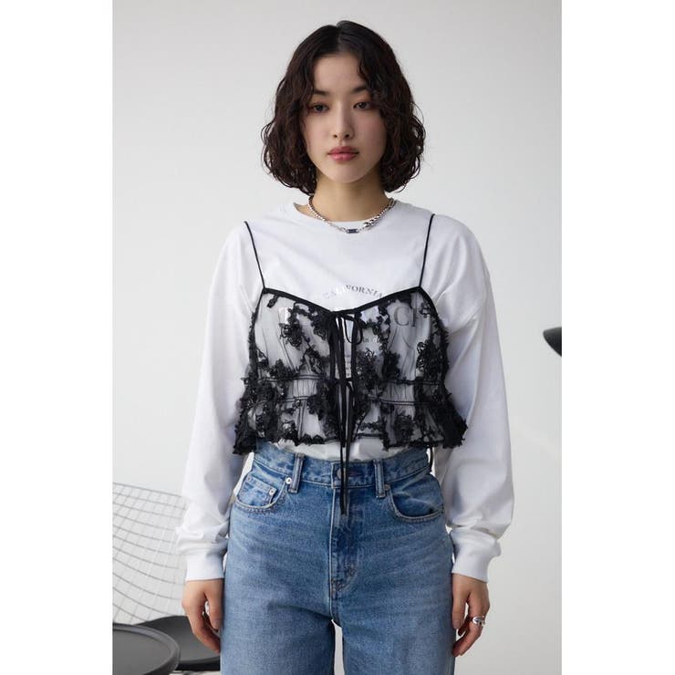 シアーレースビスチェ | AZUL BY MOUSSY | 詳細画像15 