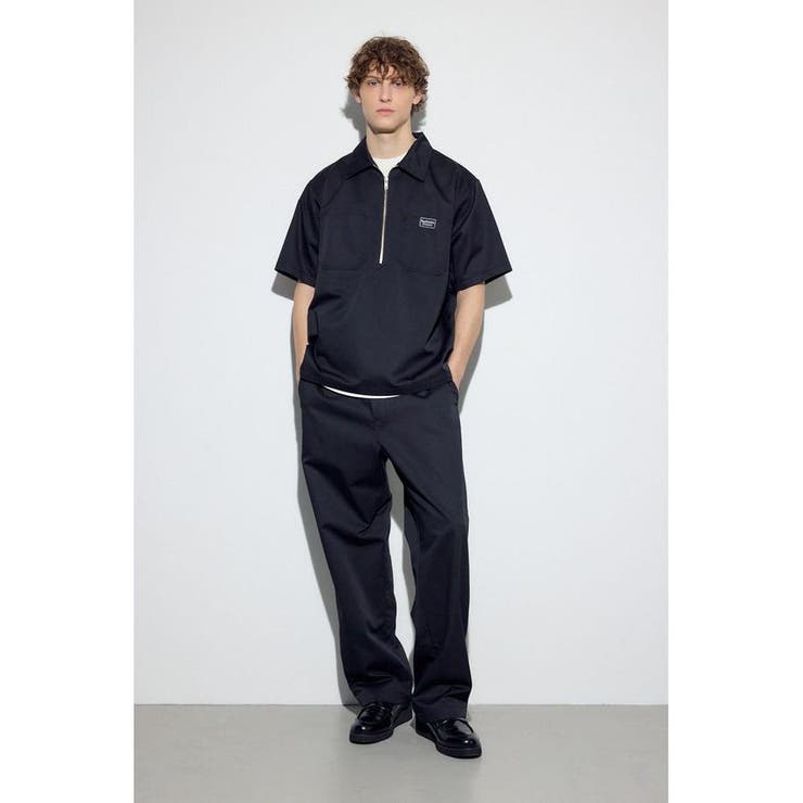 ハーフジップワークシャツ | AZUL BY MOUSSY | 詳細画像4 