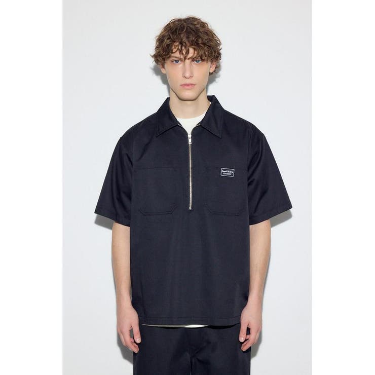 ハーフジップワークシャツ | AZUL BY MOUSSY | 詳細画像5 