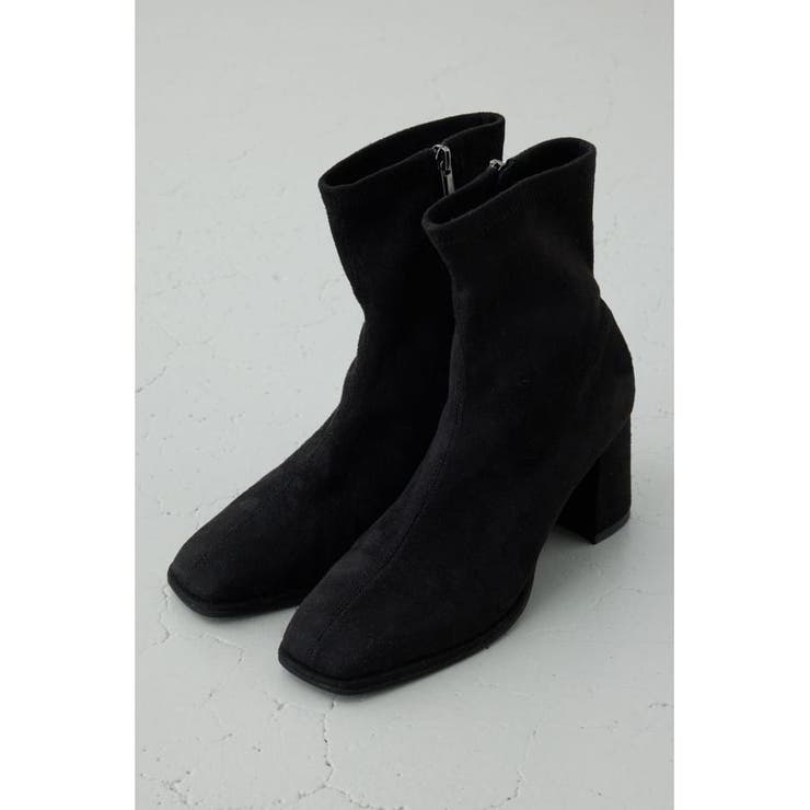 BLK | フェイクスエードショートストレッチブーツ | AZUL BY MOUSSY
