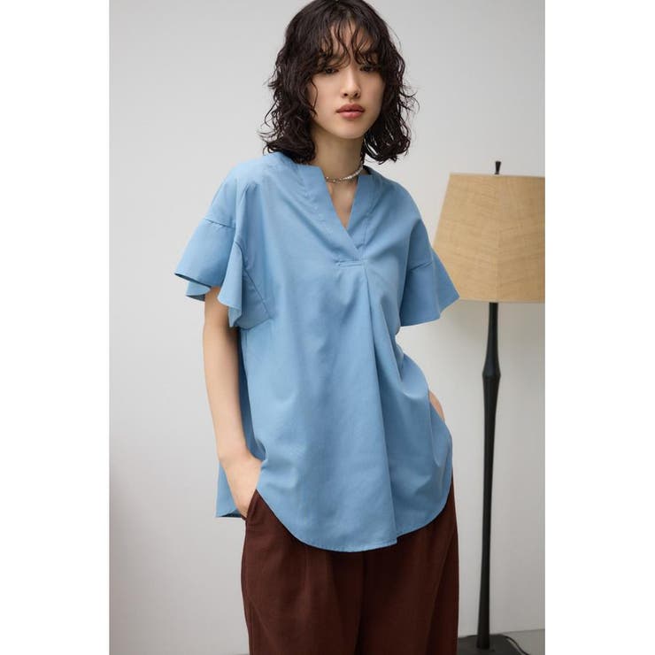 ラッフルスリーブスキッパーブラウス | AZUL BY MOUSSY | 詳細画像27