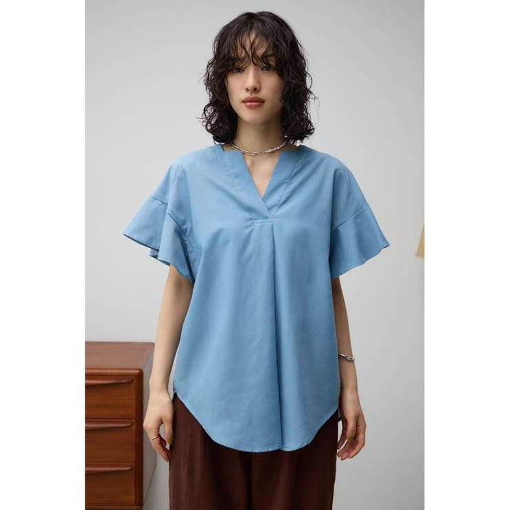 ラッフルスリーブスキッパーブラウス | AZUL BY MOUSSY | 詳細画像29