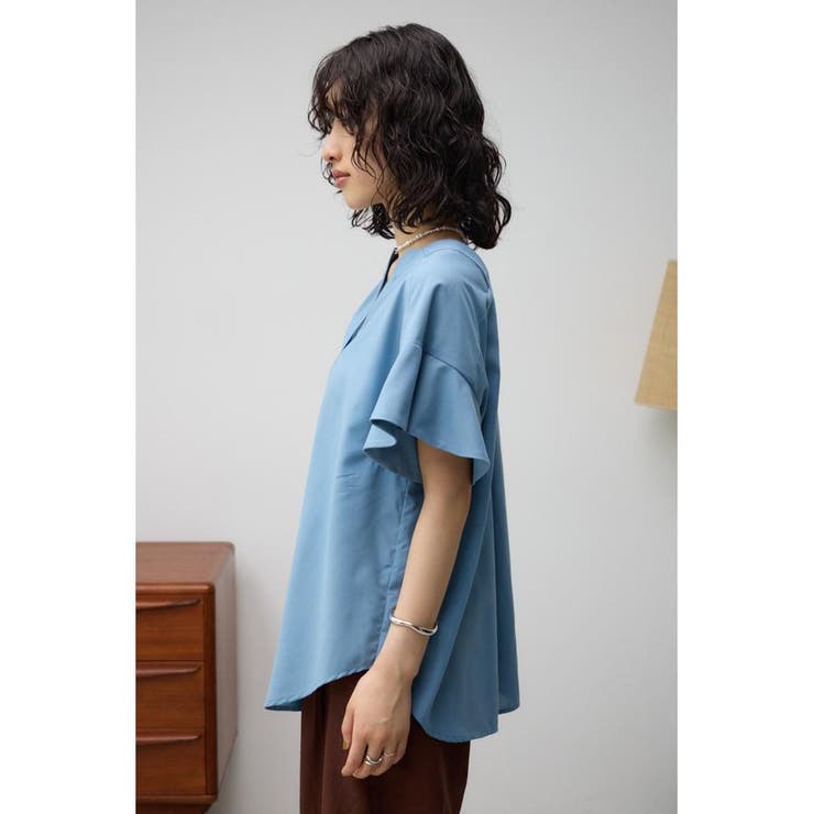 ラッフルスリーブスキッパーブラウス | AZUL BY MOUSSY | 詳細画像30