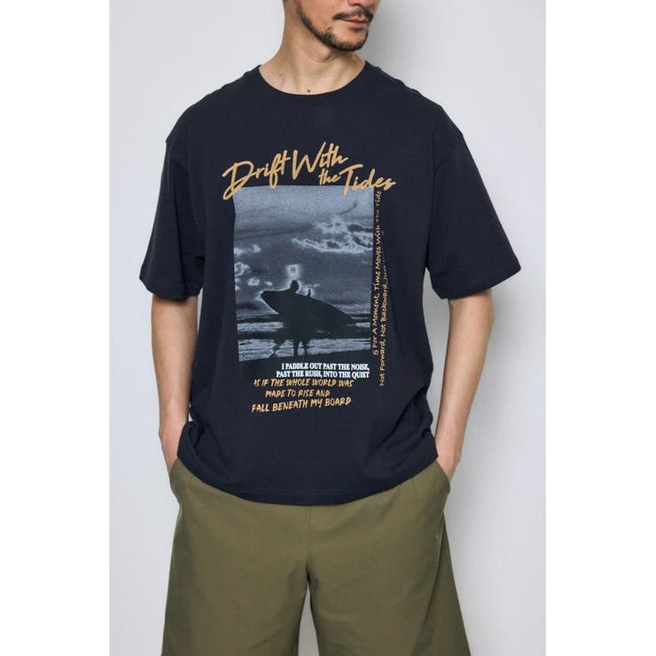 BLK | サーフフォトTシャツ | AZUL BY MOUSSY