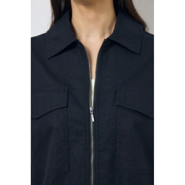 ソフトリネンステンカラーショートブルゾン | AZUL BY MOUSSY | 詳細画像7 