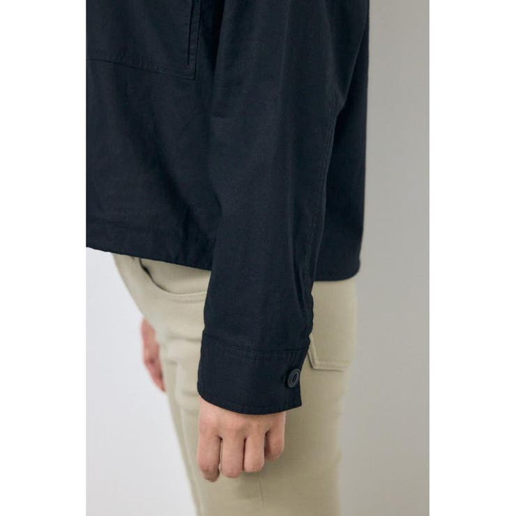 ソフトリネンステンカラーショートブルゾン | AZUL BY MOUSSY | 詳細画像9 