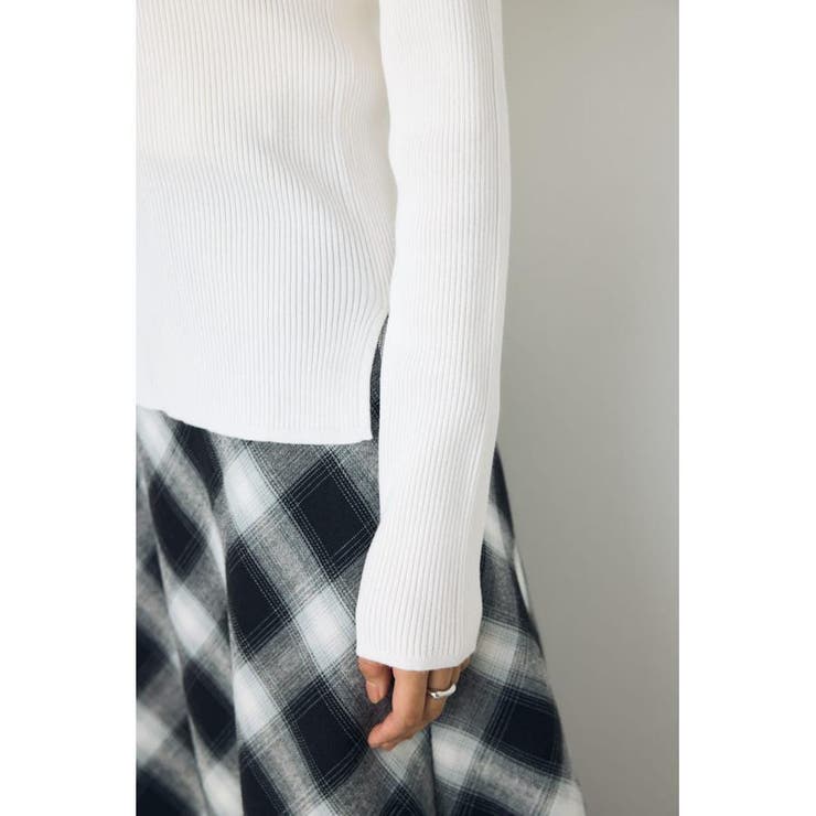 スクエアネックリブニット | AZUL BY MOUSSY | 詳細画像9 