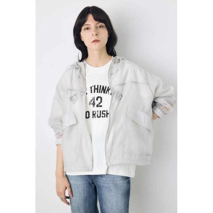 L/GRY1 | シアーブルゾン | AZUL BY MOUSSY