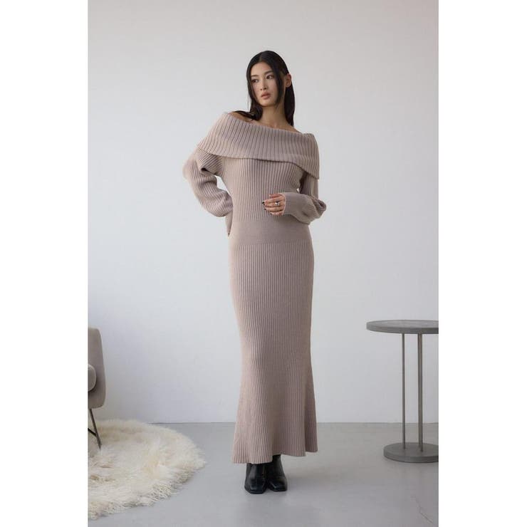 オフショルロングニットワンピース | AZUL BY MOUSSY | 詳細画像15 