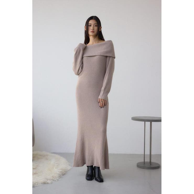 オフショルロングニットワンピース | AZUL BY MOUSSY | 詳細画像16 