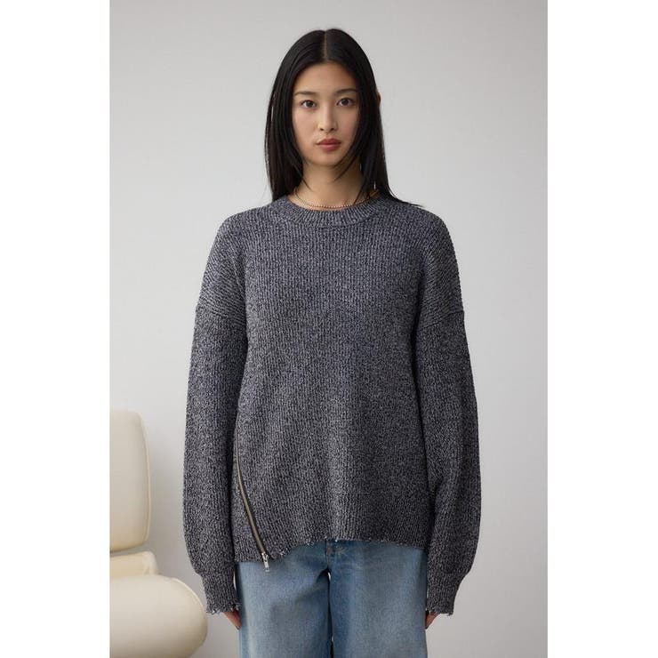 サイドZIPニットトップス | AZUL BY MOUSSY | 詳細画像15 