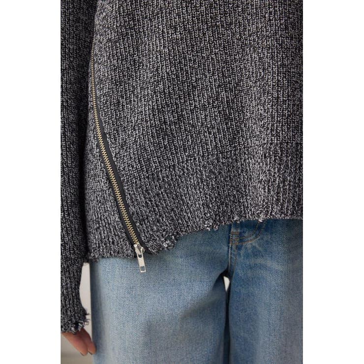 サイドZIPニットトップス | AZUL BY MOUSSY | 詳細画像21 