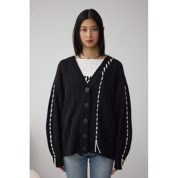 ステッチデザインカーディガン | AZUL BY MOUSSY | 詳細画像15 