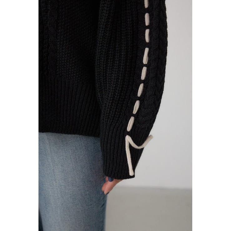 ステッチデザインカーディガン | AZUL BY MOUSSY | 詳細画像20 