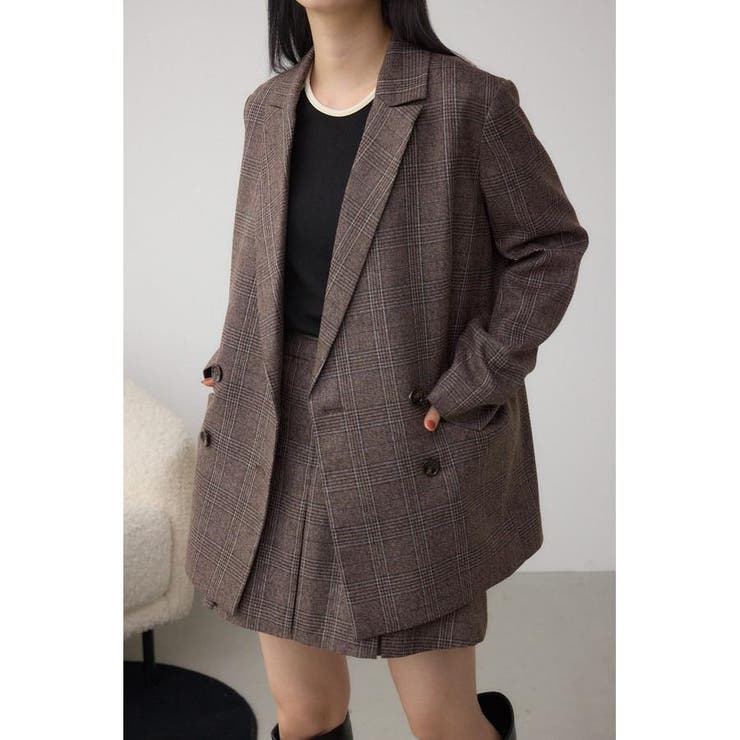 Glen Check | 素材アソートテーラードジャケット | AZUL BY MOUSSY