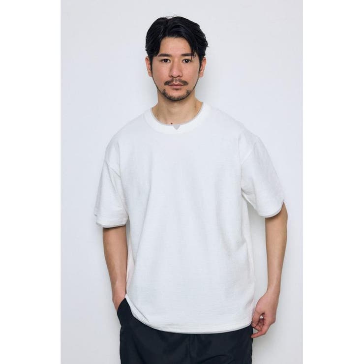 デジタルボーダーフェイクレイヤードトップス | AZUL BY MOUSSY | 詳細画像2 
