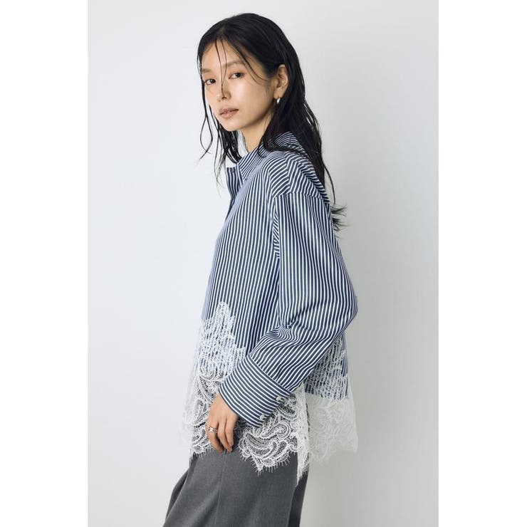 レースドッキングシャツ | AZUL BY MOUSSY | 詳細画像19 