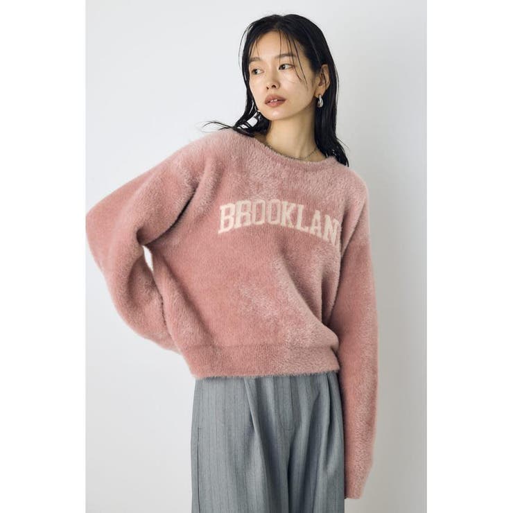 シャギーアソートロゴニット | AZUL BY MOUSSY | 詳細画像22 