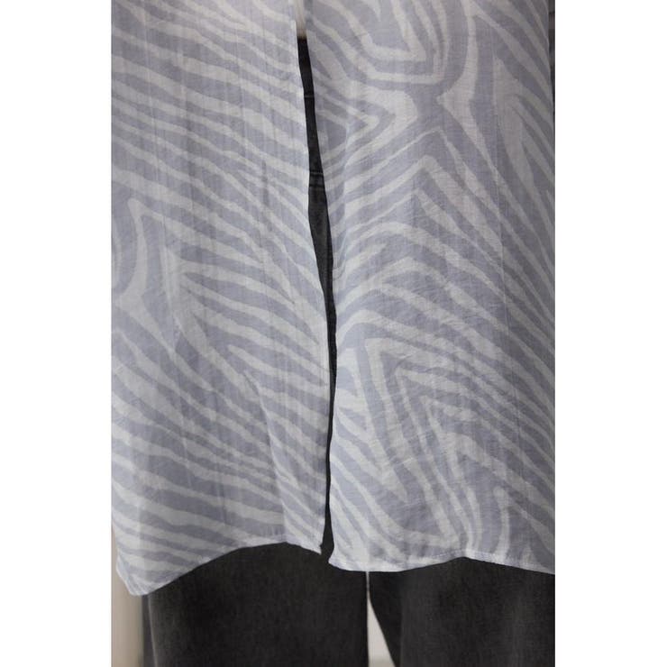 バックスリット総柄シアーシャツ | AZUL BY MOUSSY | 詳細画像11 