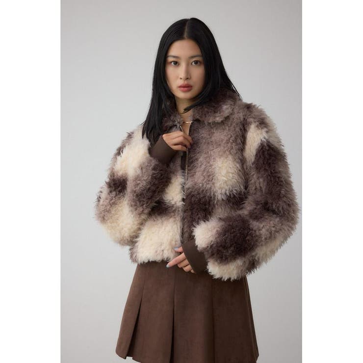 カーリーボアショートブルゾン | AZUL BY MOUSSY | 詳細画像17 