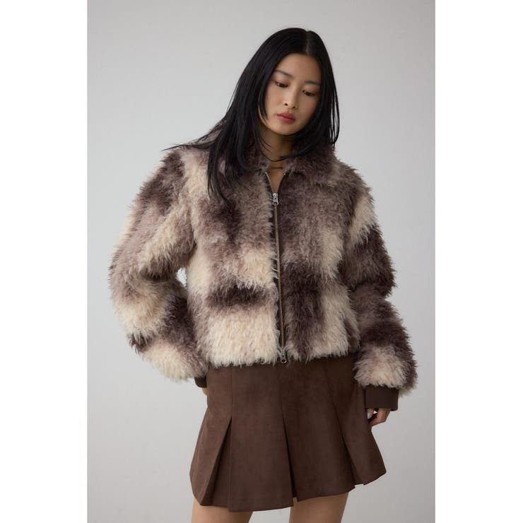 カーリーボアショートブルゾン | AZUL BY MOUSSY | 詳細画像18 