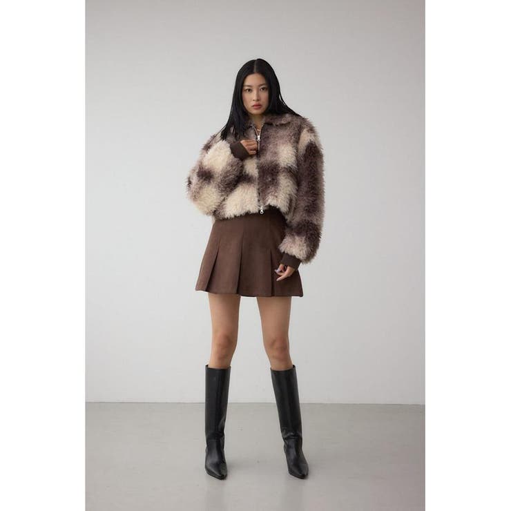 カーリーボアショートブルゾン | AZUL BY MOUSSY | 詳細画像19 